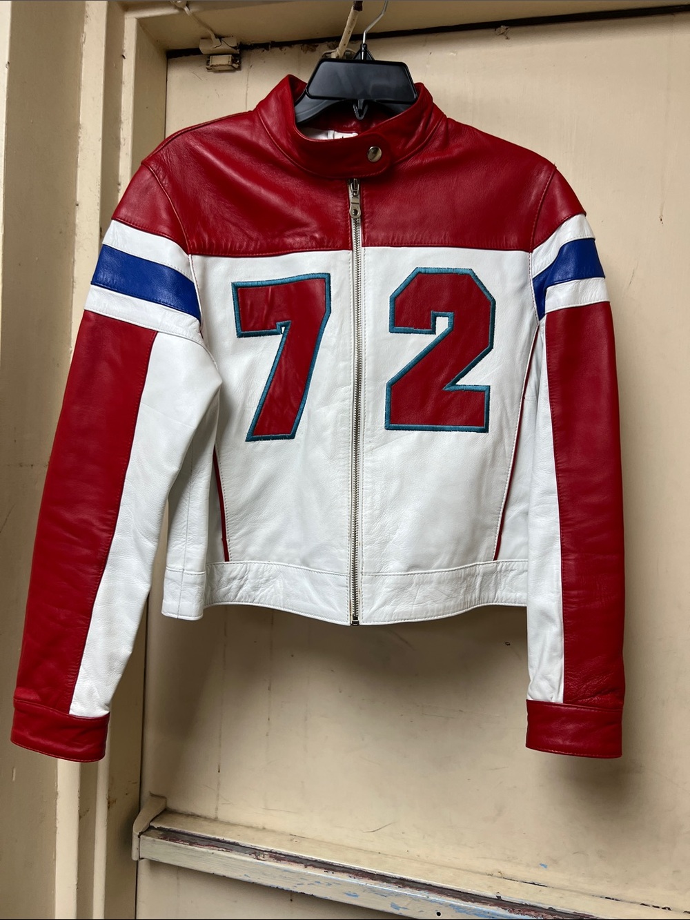 Sanzinni leather riding jacket
